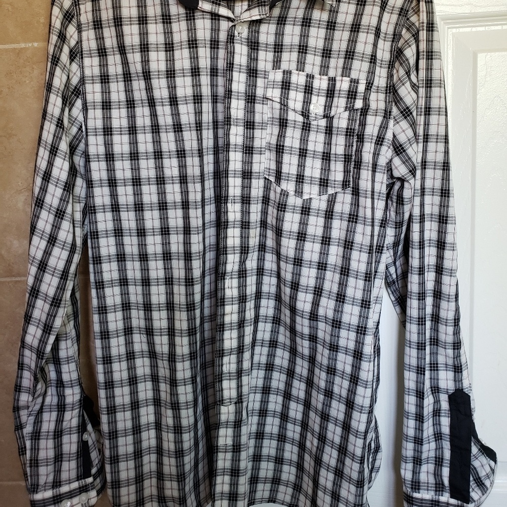 Men's COMUNE plaid long sleeve (M)